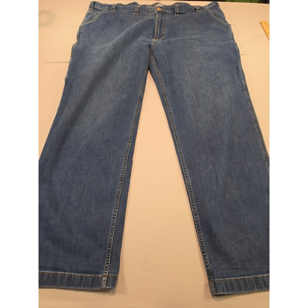 Carhartt Rugged Flex Relaxed Fit Carpenter Jeans Mens 48x32 Blue BD2808-M Denim